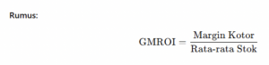 Rumus Gross Margin Return on Investment (GMROI)