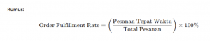 Rumus Order Fulfillment Rate